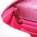 CHANEL Matelasse Chain Shoulder Bag Patent leather Pink Gold CC Auth 211651SAM-22
