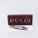 GUCCI GG Supreme Higuchi Yuko Police Cat Key Holder PVC Blue Gold Auth 211654M-16