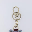 GUCCI GG Supreme Higuchi Yuko Police Cat Key Holder PVC Blue Gold Auth 211654M-3