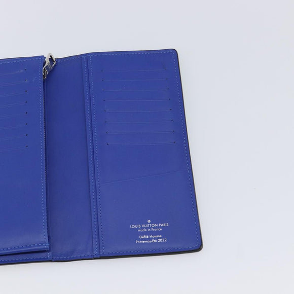 LOUIS VUITTON Taurillon Illusion Portefeuille Plaza Wallet M81255 Auth 211655SAM