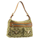 LOUIS VUITTON Monogram Denim Buggy PM Hand Bag Khaki M95213 LV Auth 211656A-1