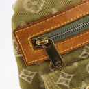 LOUIS VUITTON Monogram Denim Buggy PM Hand Bag Khaki M95213 LV Auth 211656A-23