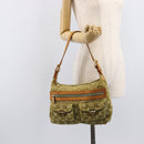 LOUIS VUITTON Monogram Denim Buggy PM Hand Bag Khaki M95213 LV Auth 211656A-28