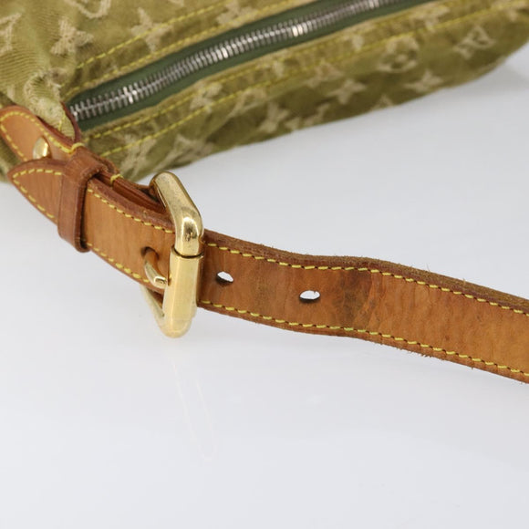 LOUIS VUITTON Monogram Denim Buggy PM Hand Bag Khaki M95213 LV Auth 211656A