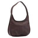 Coach Shoulder Bag Leather Brown Gold Auth 211662V-1