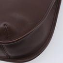 Coach Shoulder Bag Leather Brown Gold Auth 211662V-12