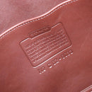Coach Shoulder Bag Leather Brown Gold Auth 211662V-16