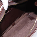 Coach Shoulder Bag Leather Brown Gold Auth 211662V-17