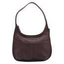 Coach Shoulder Bag Leather Brown Gold Auth 211662V-2