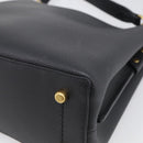 Coach Shoulder Bag Leather 2way Black Gold Auth 211663A-14