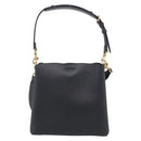 Coach Shoulder Bag Leather 2way Black Gold Auth 211663A-3