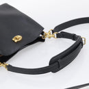 Coach Shoulder Bag Leather 2way Black Gold Auth 211663A-7
