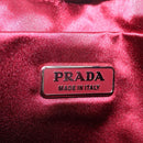 PRADA Pouch Knitted Fabrics Green Silver Auth 211669M-17