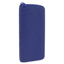 LOUIS VUITTON Taurillon Clemence Monogram Zippy Wallet Blue M80791 Auth 211673-1