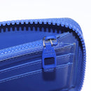 LOUIS VUITTON Taurillon Clemence Monogram Zippy Wallet Blue M80791 Auth 211673-18