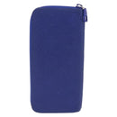 LOUIS VUITTON Taurillon Clemence Monogram Zippy Wallet Blue M80791 Auth 211673-3
