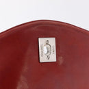 CHANEL V stitch Chain Shoulder Bag Cotton Jersey Navy Silver CC Auth 211675M-19