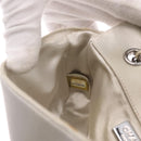 CHANEL Matelasse Chain Shoulder Bag Satin Gold Silver CC Auth 211678A-22