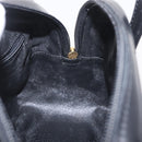 CELINE Macadam Canvas Hand Bag PVC Leather Black Gold Auth 211680A-18