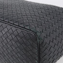 Bottega Veneta INTRECCIATO Shoulder Bag Leather Black Auth 211692A-10
