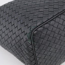 Bottega Veneta INTRECCIATO Shoulder Bag Leather Black Auth 211692A-11