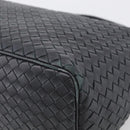 Bottega Veneta INTRECCIATO Shoulder Bag Leather Black Auth 211692A-12