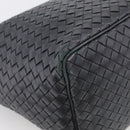 Bottega Veneta INTRECCIATO Shoulder Bag Leather Black Auth 211692A-13