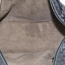 Bottega Veneta INTRECCIATO Shoulder Bag Leather Black Auth 211692A-16