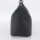 Bottega Veneta INTRECCIATO Shoulder Bag Leather Black Auth 211692A-5