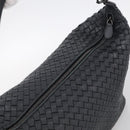 Bottega Veneta INTRECCIATO Shoulder Bag Leather Black Auth 211692A-6