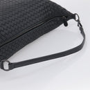 Bottega Veneta INTRECCIATO Shoulder Bag Leather Black Auth 211692A-7