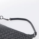 Bottega Veneta INTRECCIATO Shoulder Bag Leather Black Auth 211692A-8