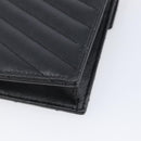 Saint Laurent Cassandra Chain Shoulder Bag Leather Black Gold Auth 211695V-13