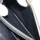 Saint Laurent Cassandra Chain Shoulder Bag Leather Black Gold Auth 211695V-23