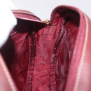 Cartier Must Line Shoulder Bag Leather Bordeaux Gold Auth 211696A-17