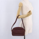 Cartier Must Line Shoulder Bag Leather Bordeaux Gold Auth 211696A-23