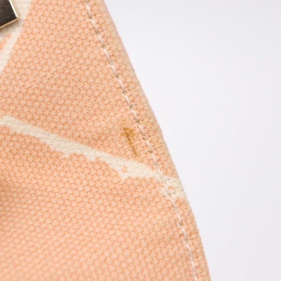 CHANEL Cruise Line Matelasse Chain Tote Bag Canvas Pink Gold CC Auth 211700SM