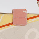 CHANEL Cruise Line Matelasse Chain Tote Bag Canvas Pink Gold CC Auth 211700SM-4