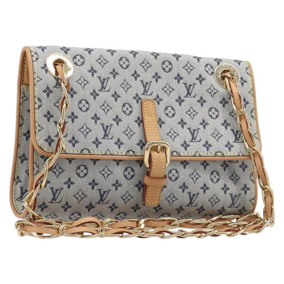 LOUIS VUITTON Monogram Mini Camille Chain Bag Blue M92002 LV Auth 211702SAV