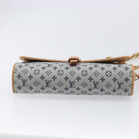 LOUIS VUITTON Monogram Mini Camille Chain Bag Blue M92002 LV Auth 211702SAV