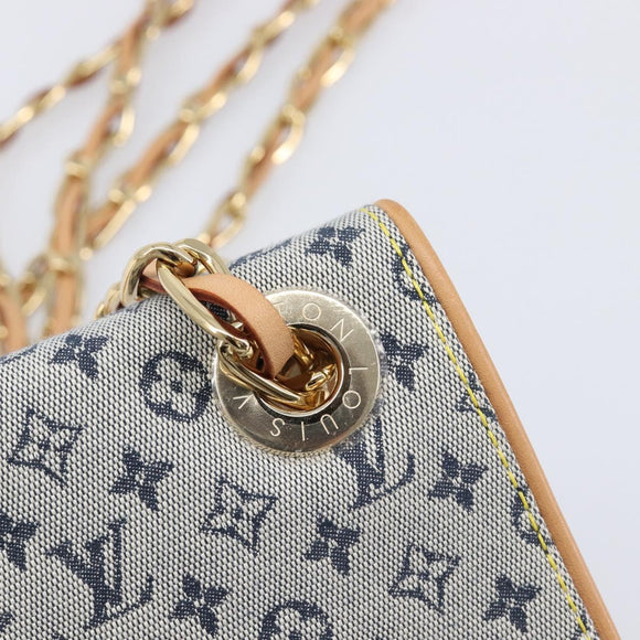 LOUIS VUITTON Monogram Mini Camille Chain Bag Blue M92002 LV Auth 211702SAV