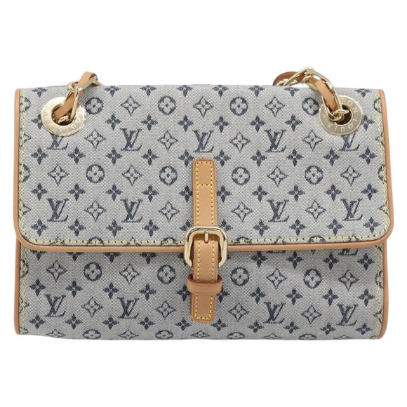 LOUIS VUITTON Monogram Mini Camille Chain Bag Blue M92002 LV Auth 211702SAV