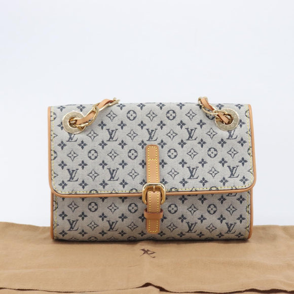 LOUIS VUITTON Monogram Mini Camille Chain Bag Blue M92002 LV Auth 211702SAV
