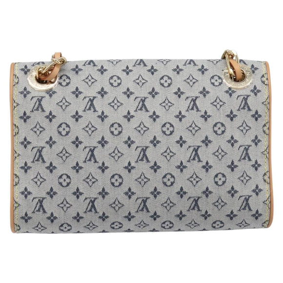 LOUIS VUITTON Monogram Mini Camille Chain Bag Blue M92002 LV Auth 211702SAV