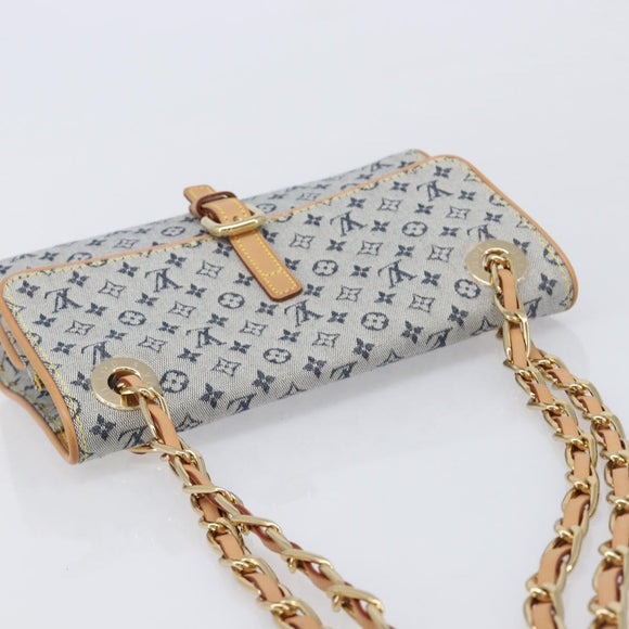 LOUIS VUITTON Monogram Mini Camille Chain Bag Blue M92002 LV Auth 211702SAV