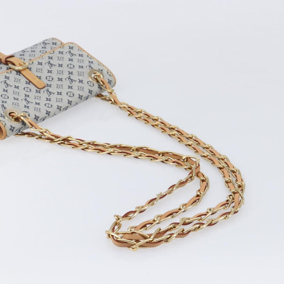 LOUIS VUITTON Monogram Mini Camille Chain Bag Blue M92002 LV Auth 211702SAV