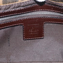 FENDI Zucca Canvas Mamma Baguette Shoulder Bag Brown Black Auth 211709V-19