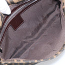 FENDI Zucca Canvas Mamma Baguette Shoulder Bag Brown Black Auth 211709V-20