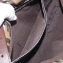 FENDI Zucca Canvas Mamma Baguette Shoulder Bag Brown Black Auth 211709V-24