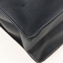 CHANEL Chain Shoulder Tote Bag Lamb Skin Black Gold CC Auth 211710V-12
